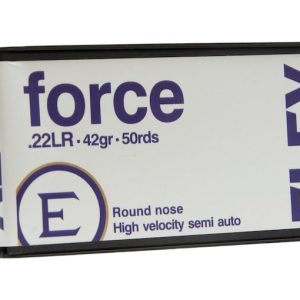 Eley Force Semi-Auto Ammunition 22 Long Rifle High Velocity 42 Grain Lead Round Nose